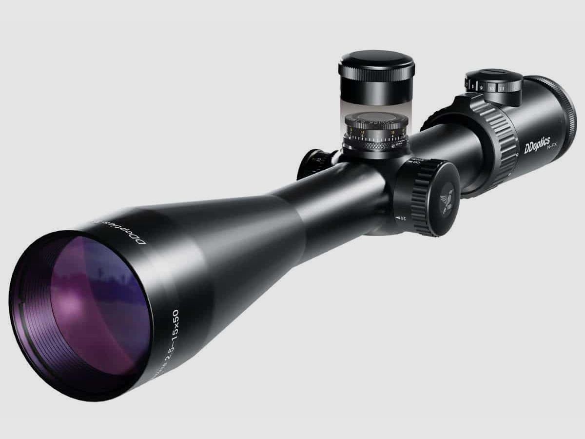 DDoptics | Nighteagle NFX | V6 2,5-15×50 | Gen3 | MRAD | A4N