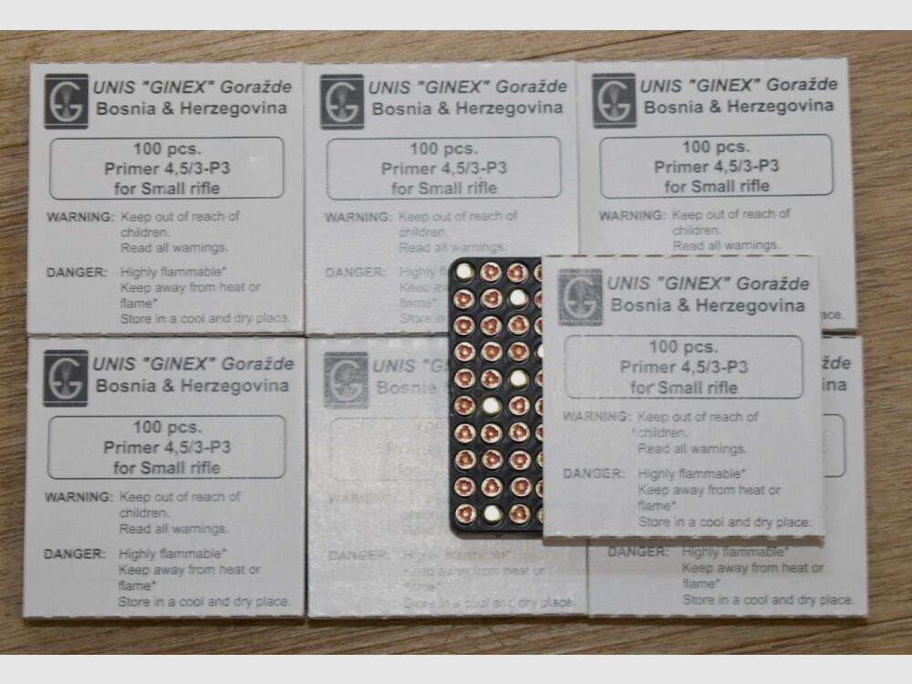 Ginex Small Rifle Zündhütchen
