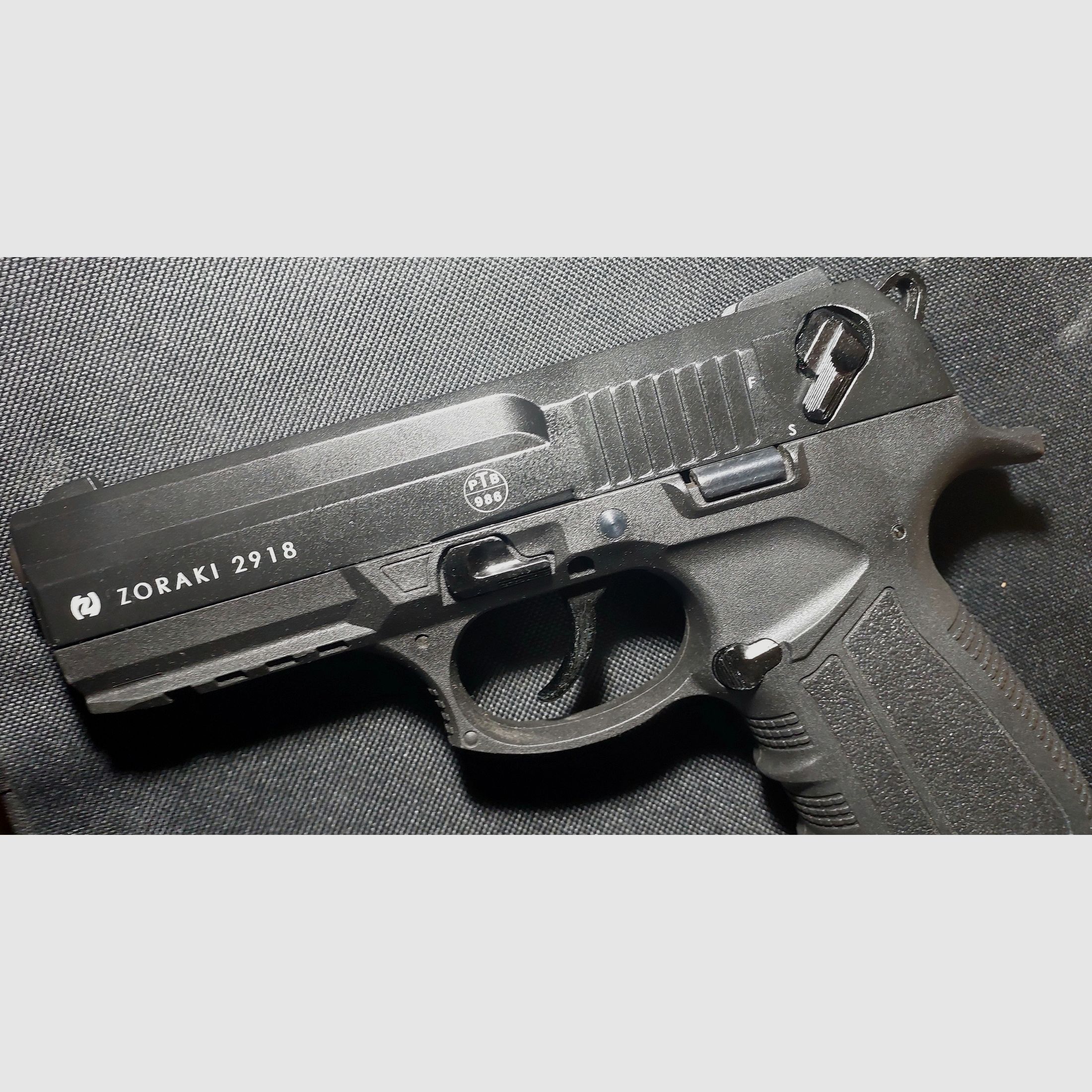 Zoraki 2918 Schreckschusspistole Kal. 9mm P.A.K. schwarz  - alte (PTB 986) 