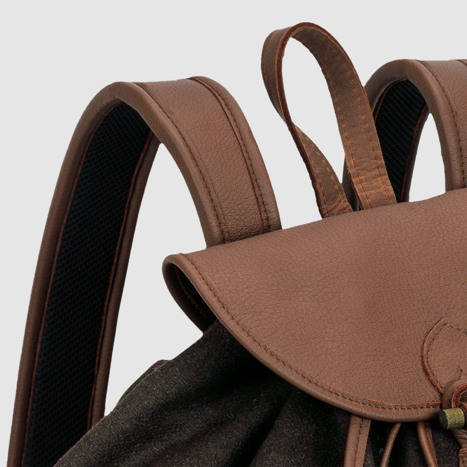 Rucksack Loden de Luxe mit Elch-Leder