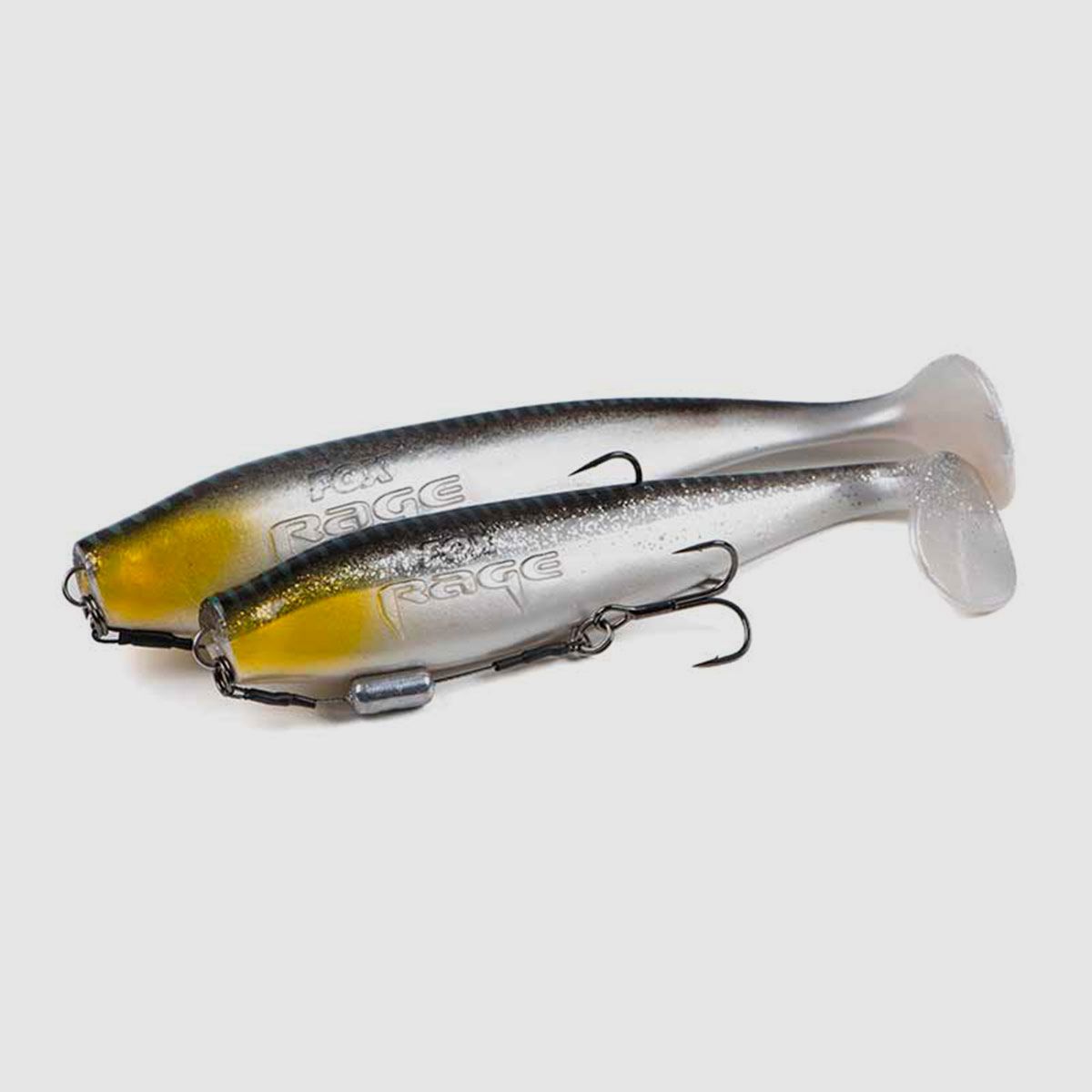 FOX RAGE – ULTRA UV ZANDER PRO SHADS | LOADED SOFTBAITS | 16cm 6.3″ 39g | Silver Halo, image 2 of 3