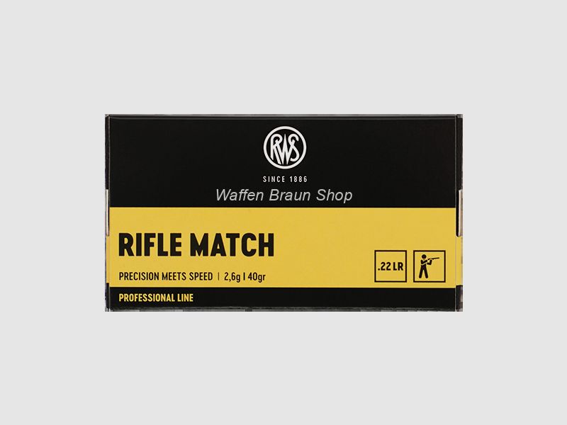 RWS .22 l.r. RIFLE MATCH* 50 Stück