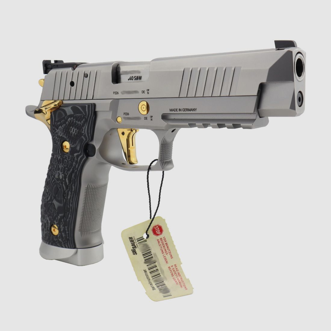  Sig Sauer P226 X-Five Supermatch Stainless & Gold eine der letzten aus deutscher Fertigung