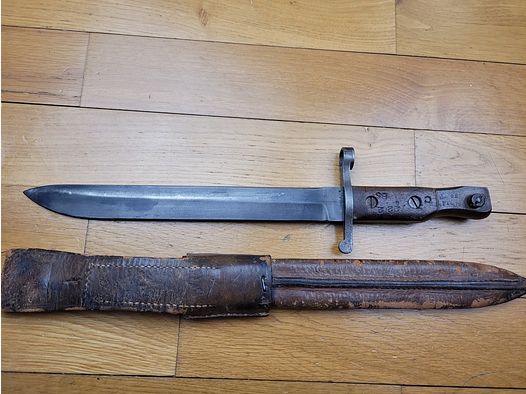 Belle et très rare Baïonnette ROSS MK I d&rsquo;essai (pas MKII) – Armée canadienne – 1910 Très bel exemplaire