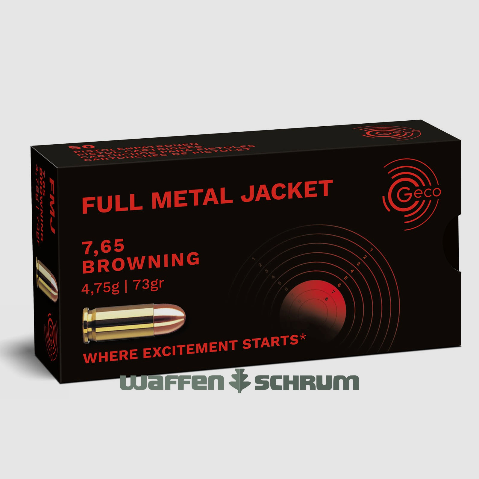 Geco 7,65Browning VMR 4,75g - 73gr