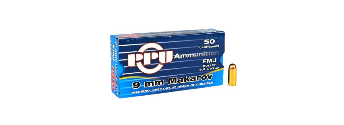 Prvi Partizan PPU 9 mm Makarov 93 grs 50 Schuss