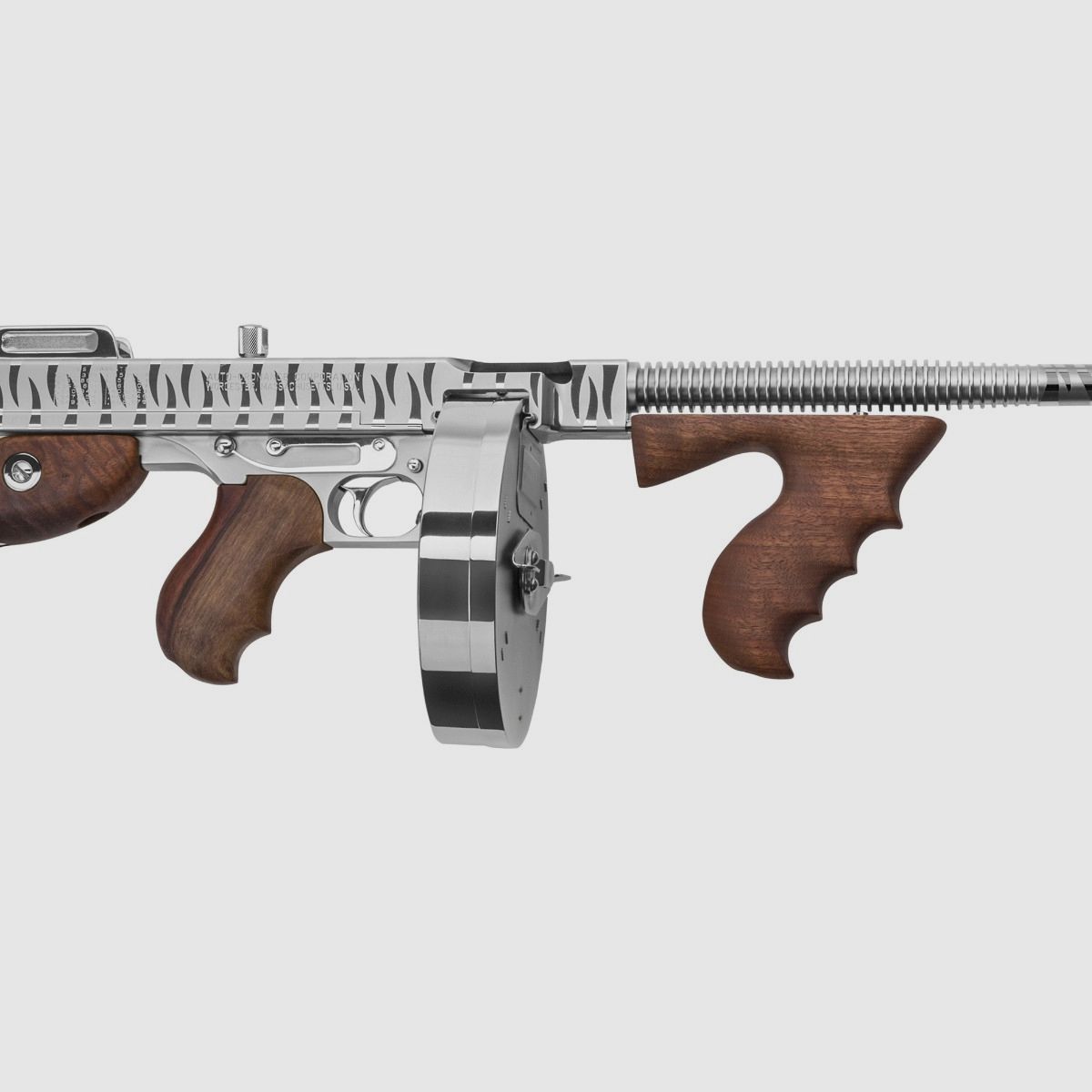 Thompson 1927A1 Deluxe 16,5'' – Chrome Tiger Stripe (T150DCRTS), zdjęcie 4 z 8