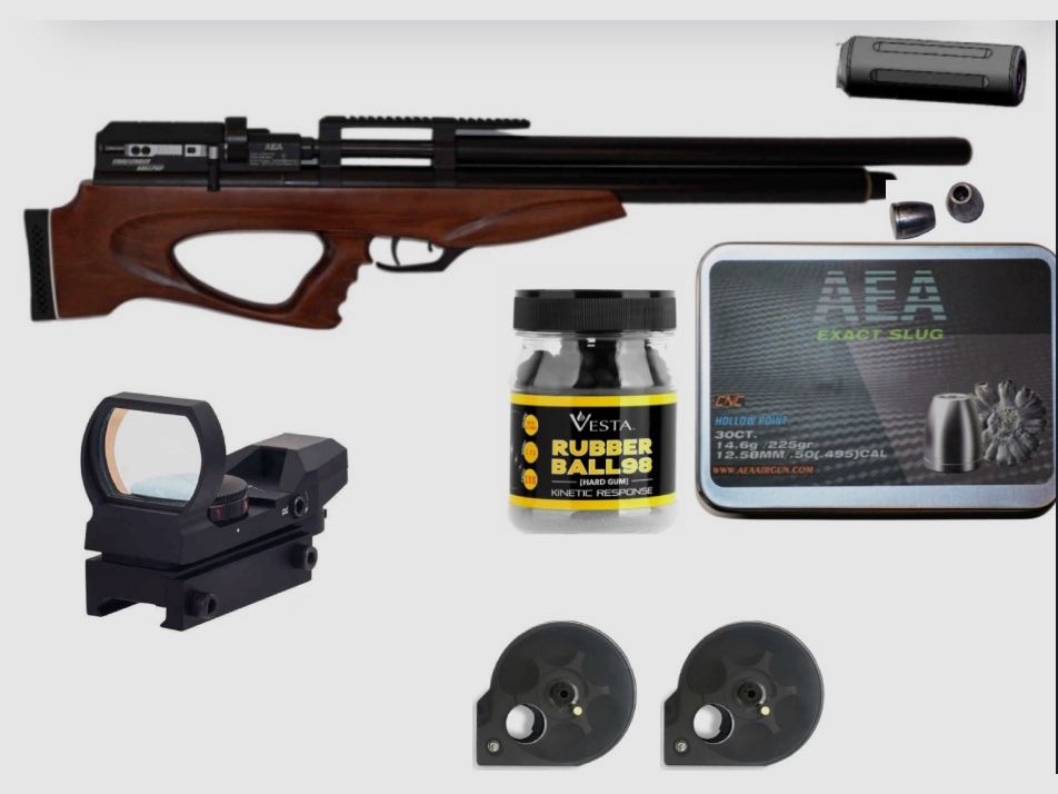 AEA Challenger Geweer + overvloedige uitrusting