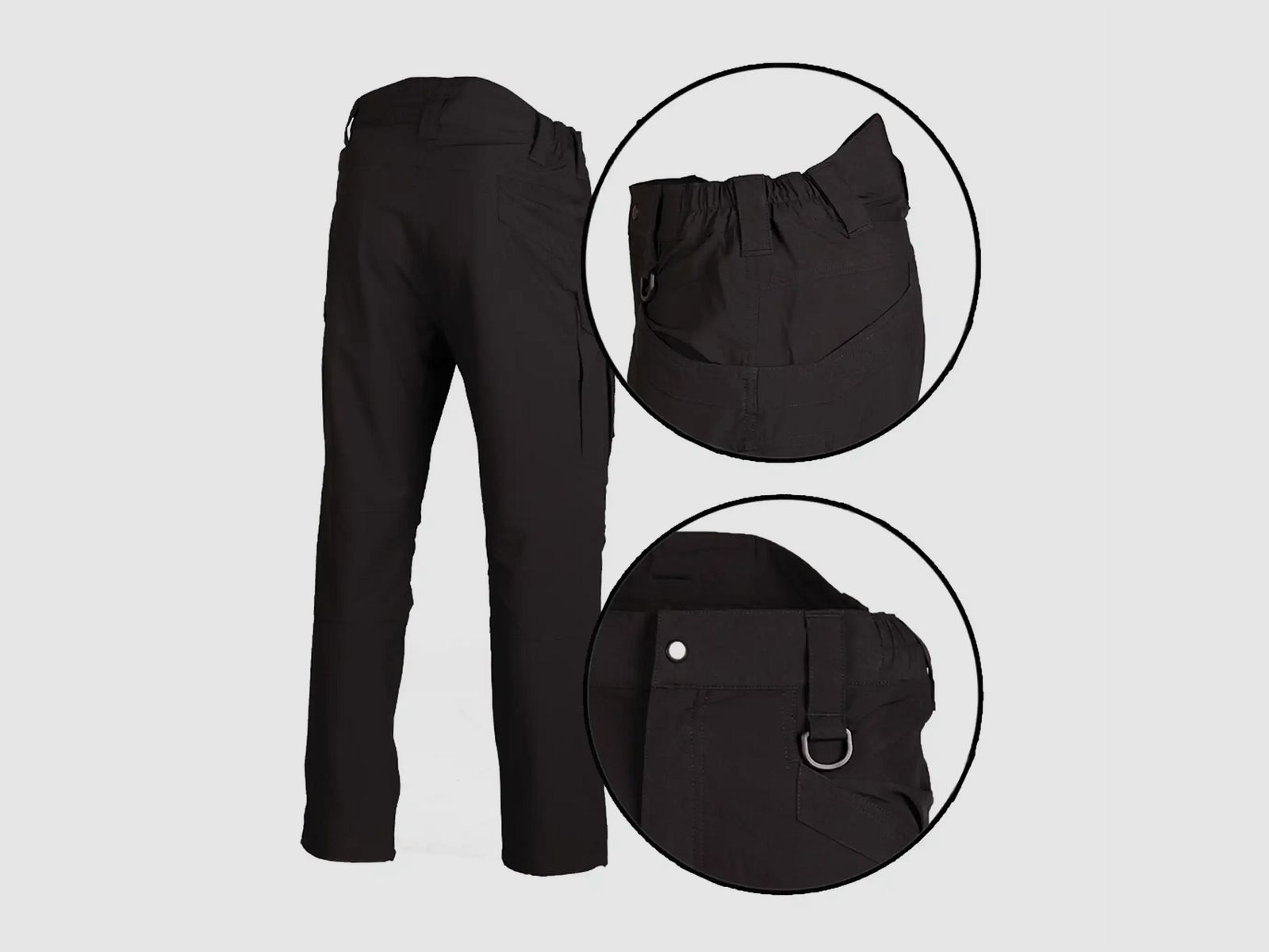 Mil-Tec Tactical Broek Assault - Zwart / 3XL