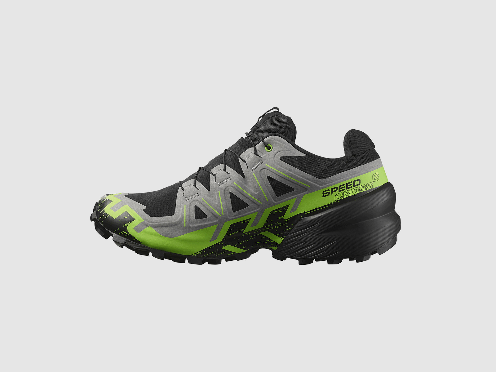 SALOMON – HERREN – SPEEDCROSS 6 GTX Schwarz / Legierung / Grün Geco, Bild 3 von 6