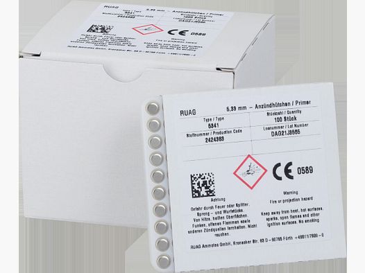 RWS SN Amboss accenditori 100 pz Large Rifle / 5,33 mm / 5341
