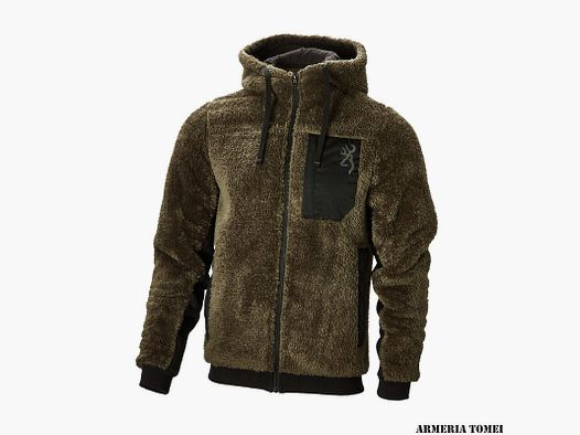 BROWNING – FELPA SWEATSHIRT WARM SNAPSHOT SHERPA GREEN