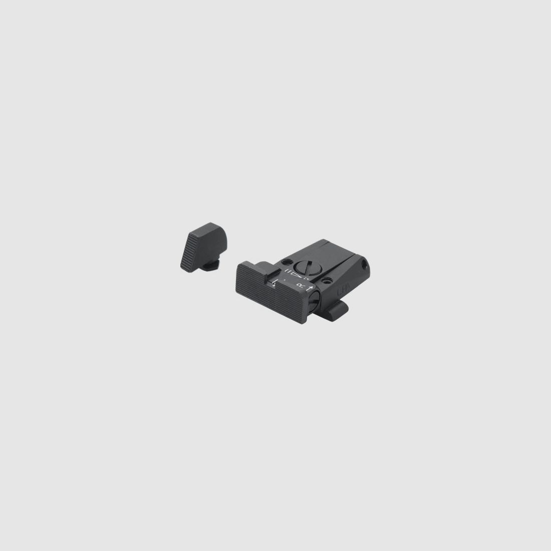 LPA SPR36GL07 Mikrometer-Visiersatz für Glock-Pistolen – Schwarzes Visierbild