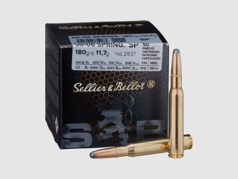 Sellier & Bellot .30-06 Sprg. 180GR SP 50 Patronen