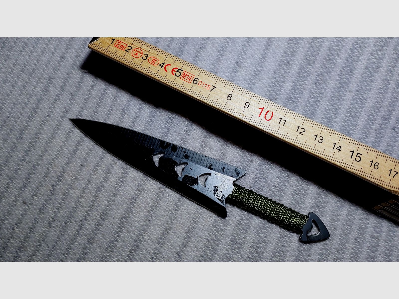 6er Set Wurfmesser – ca. 16,5 cm – mit Spezial-Nylonscheide & Befestigung