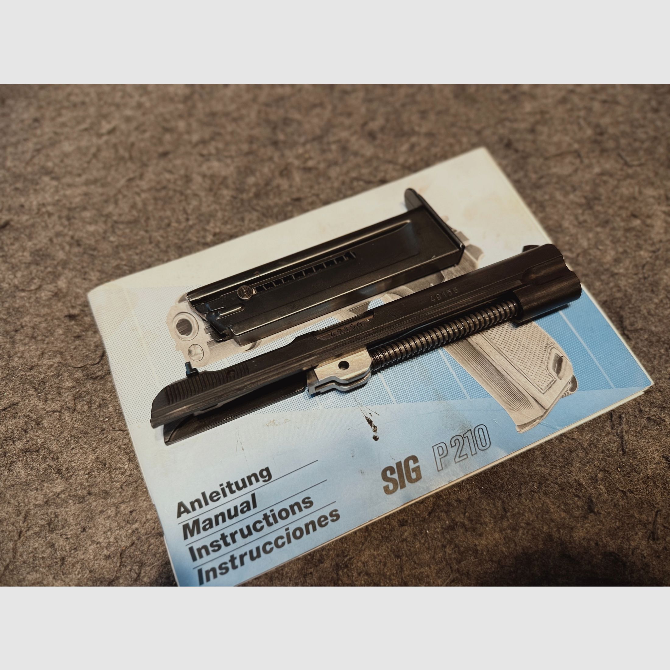 SigSauer P210 wisselsysteem