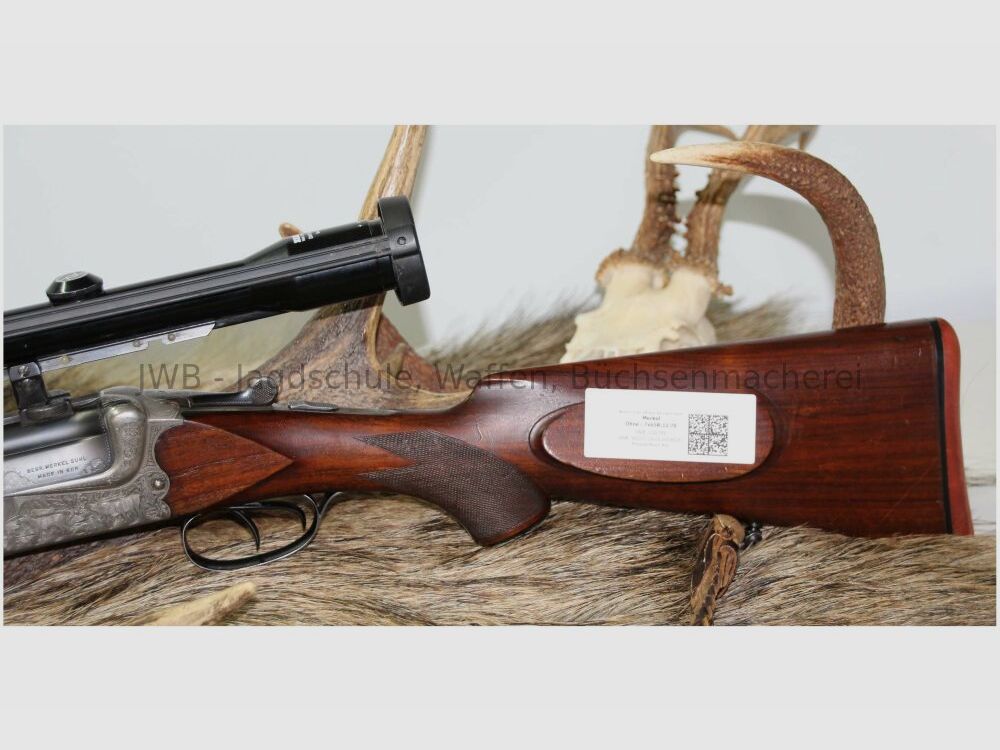 Merkel bolt-action rifle Q1 with Zeiss Diatal 7x65R; 12/70