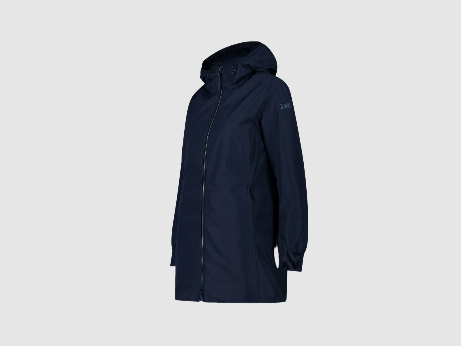 CMP Damesjacke met vaste capuchon van polypongee Blauw