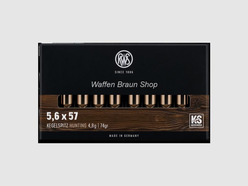 RWS 5,6X57 KS 4,8G 20ST