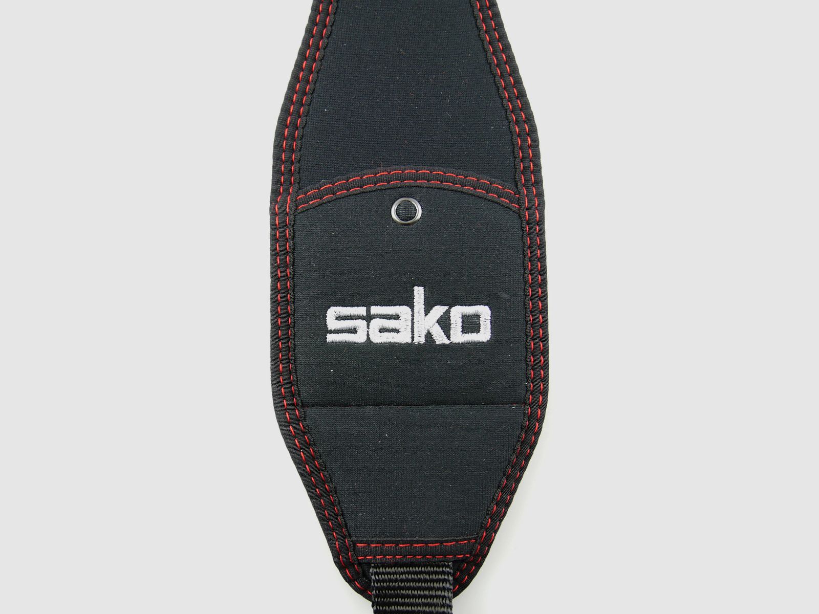 Niggeloh 134600505 Gewehrgurt SAKO Neopren Schwarz mit Einstecktasche