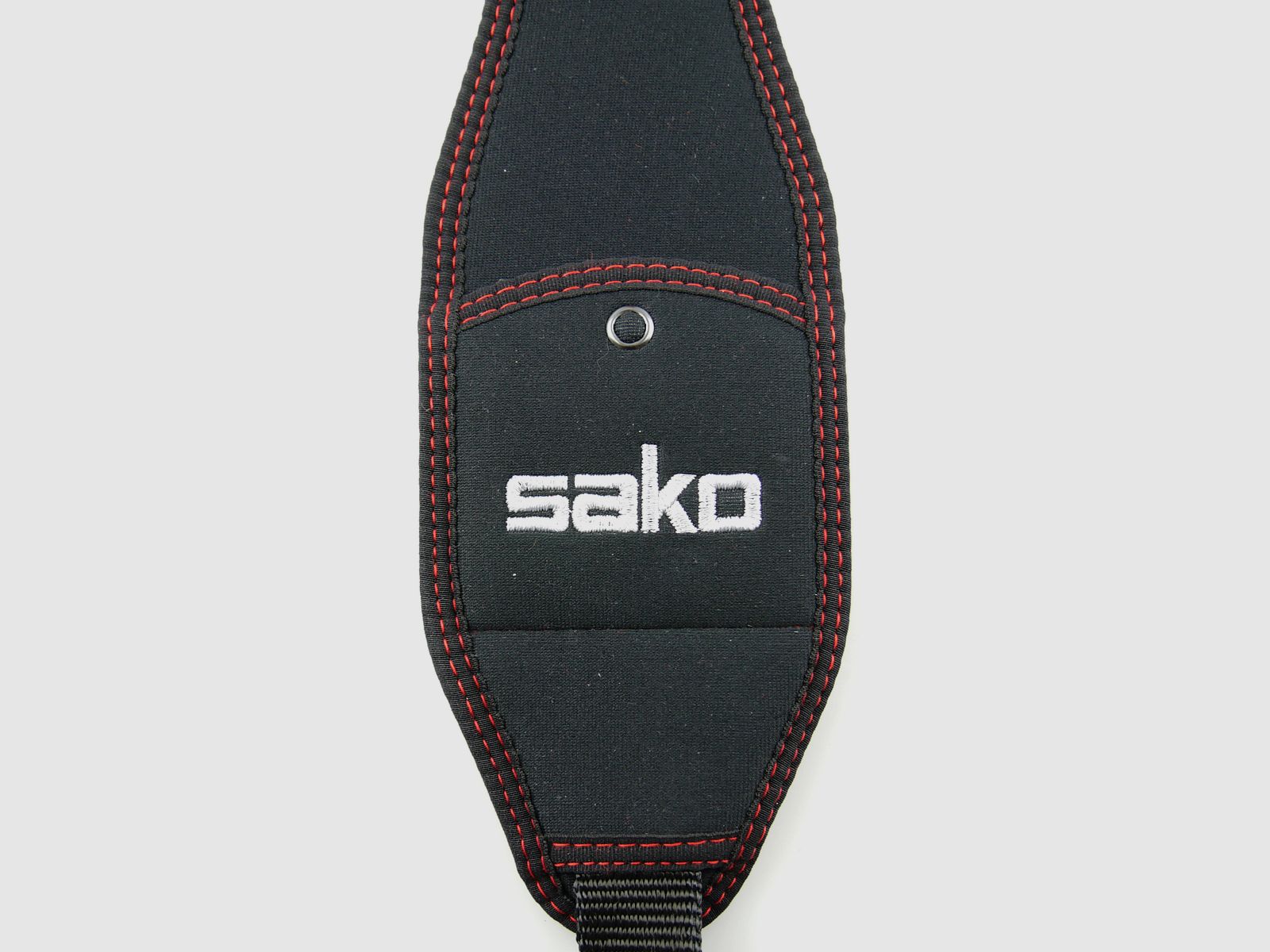 Niggeloh 134600505 Gewehrgurt SAKO Neopren Schwarz mit Einstecktasche