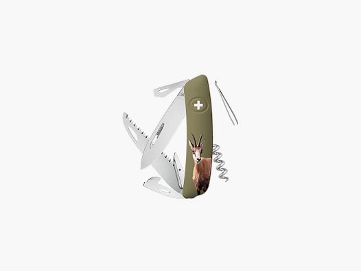 Zwitserse Mes Swiza D05 Olive Impression Chamois - ZD05CHA