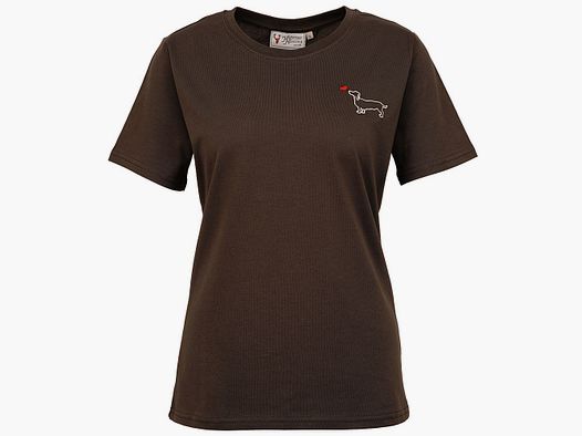 Hubertus T-shirt teckel, olive