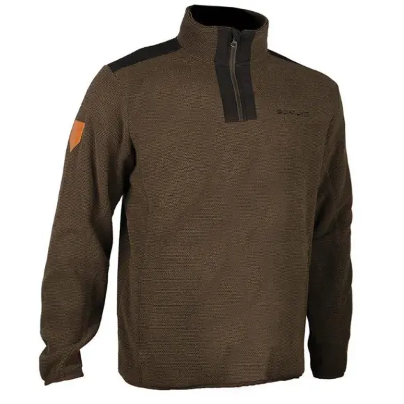 Sweter myśliwski z zamkiem Somlys 150 Khaki
