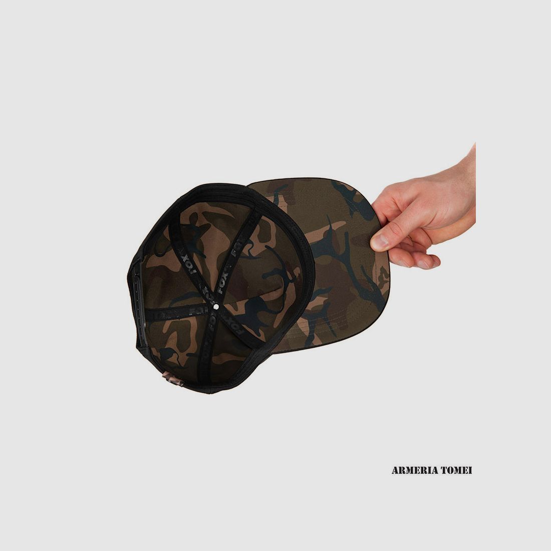 HAT – FOX – BLACK/CAMO FLAT PEAK SNAPBACK CAP, image 5 of 5