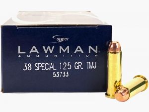 Speer Lawman .38 Special +P 125GR TMJ FN 50 cartucce