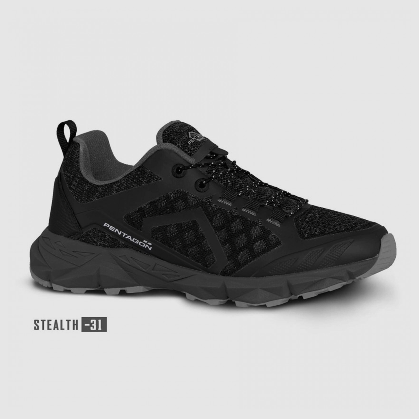 PENTAGON – MAN – KION TREKKING SHOES Stealth Black