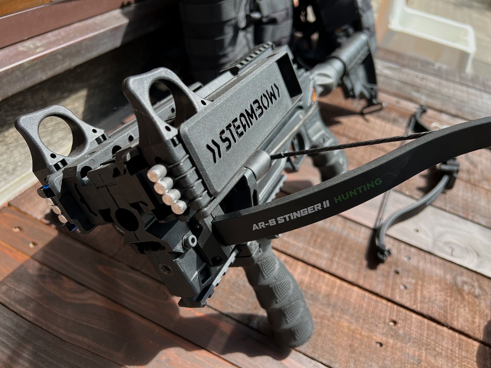 Steambow Stinger 2 AR 6 & M10 Armbrüste mit viel  Zubehör 