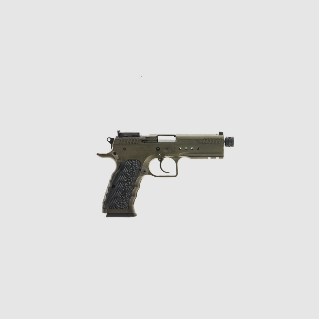 Tanfoglio Pistole T97L Tactical Pro, olivgrün, 4.92″