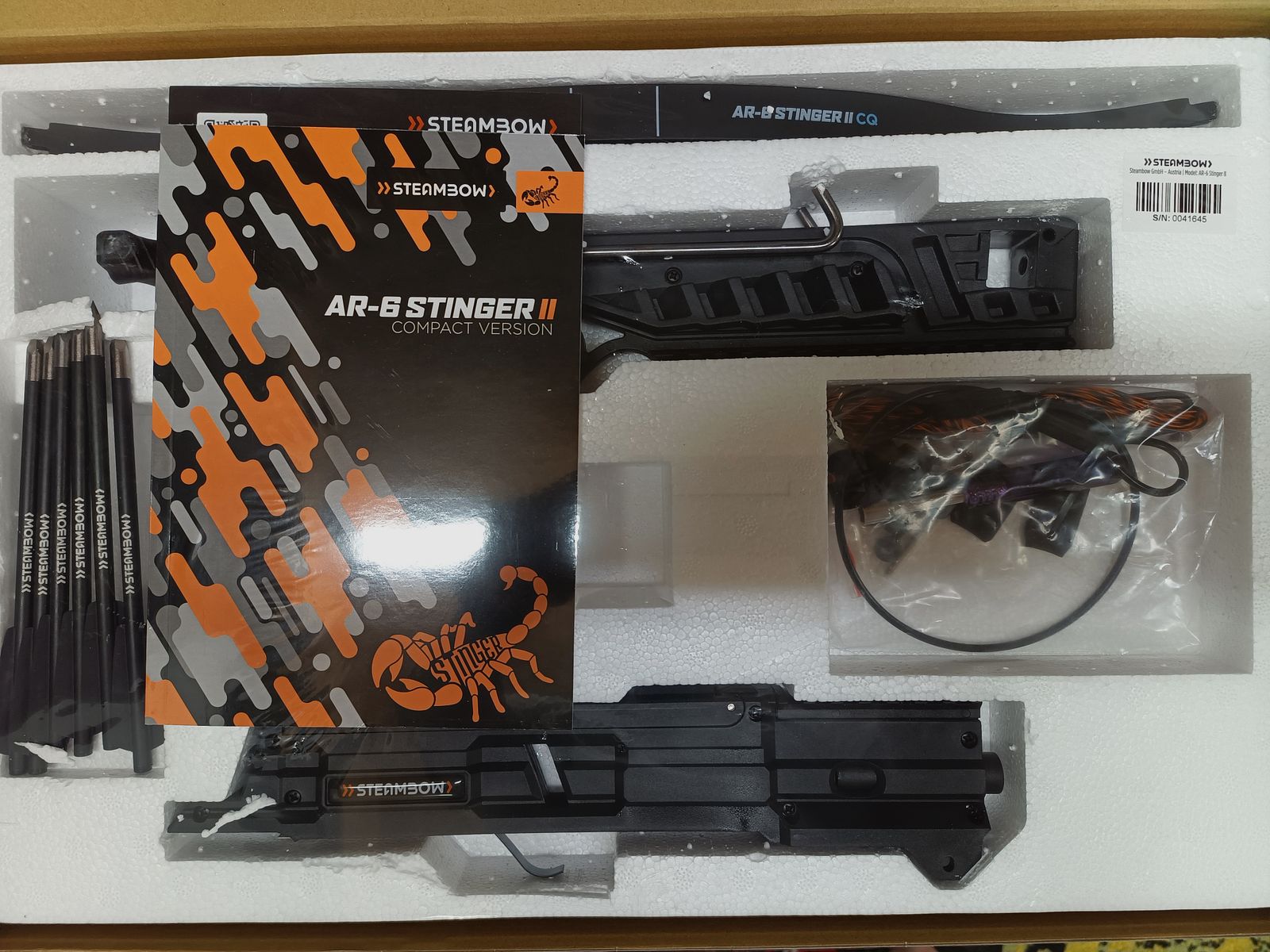 Steambow AR-6 Stinger II ‚ Arbalète compacte   (  Emballage d'origine  )