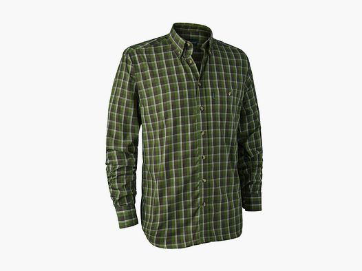 DEERHUNTER Camisa Verde Cuadros Manga Larga