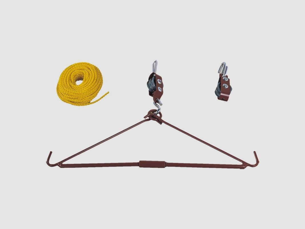 AKAH Flaschenzug als Zerwirkhilfe