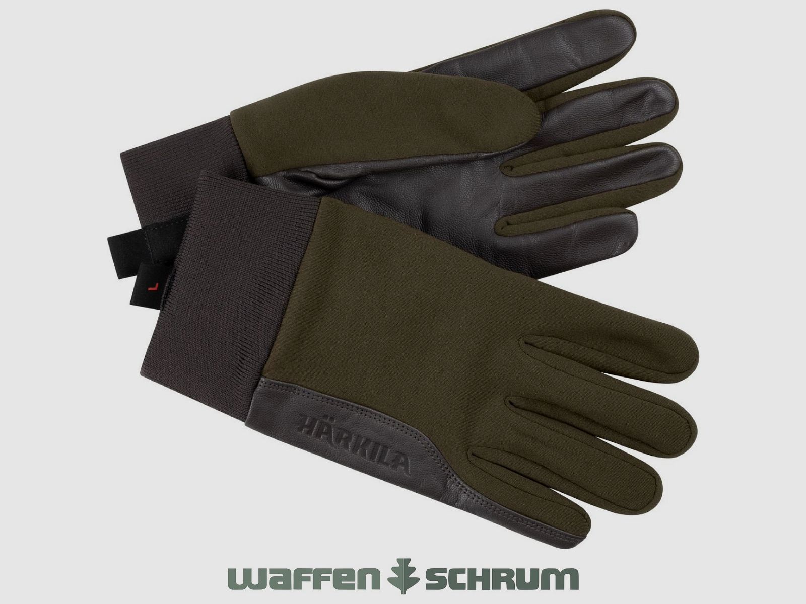 Gants de tir Härkila Driven Hunt vert saule / marron ombre
