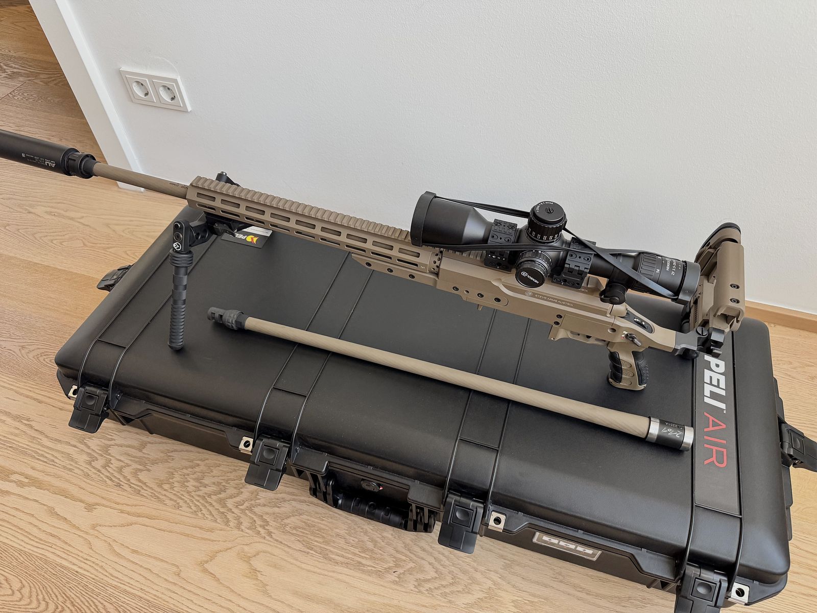 Exklusives Komplett-Setup – Steyr SSG M1 in .338 Lapua Mag. mit Wechsellauf 6.5 Creedmoor & Premium-Zubehör