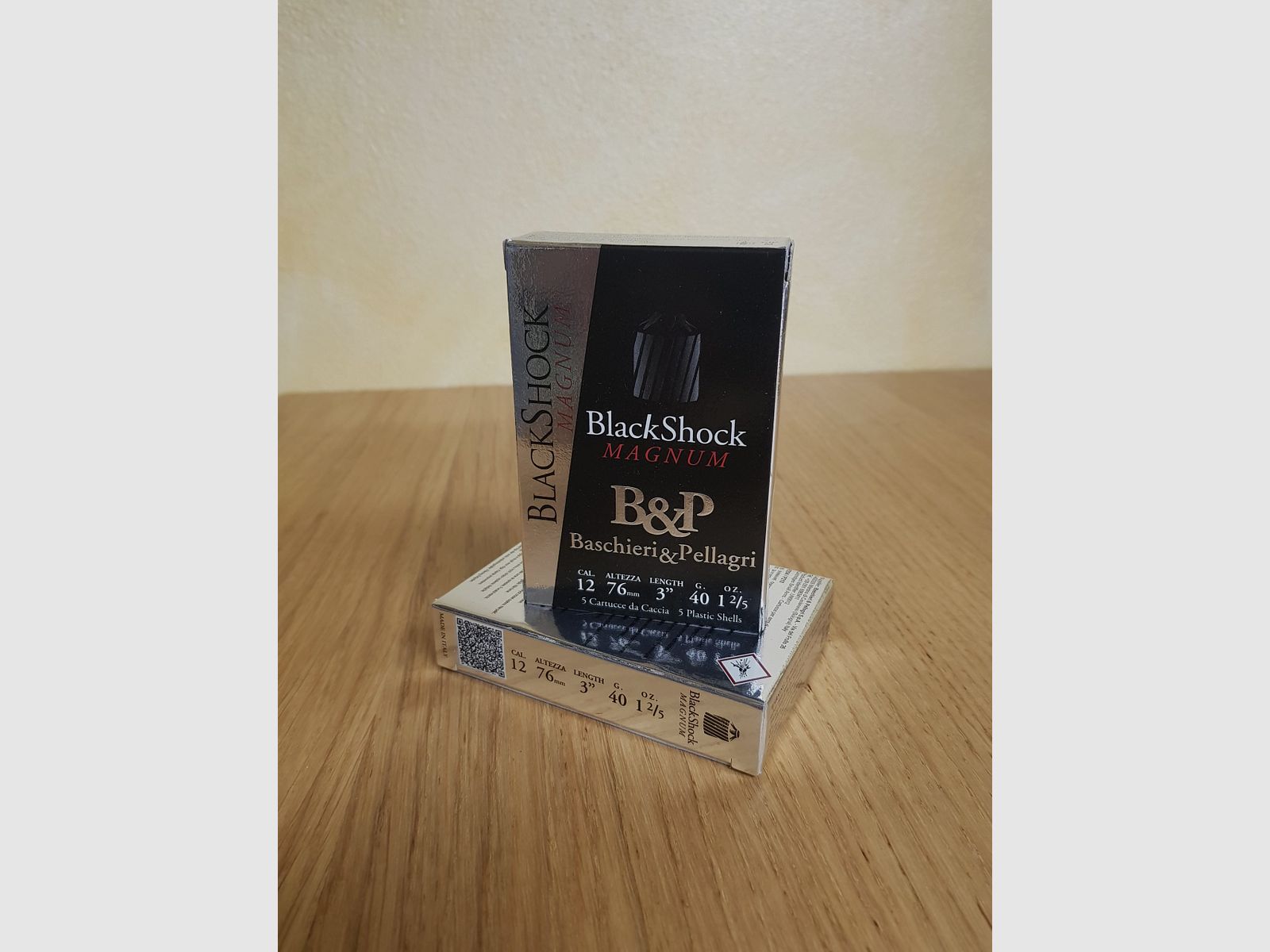 BASCHIERI & PELLAGRI PATRONEN FÜR GESCHOSSE BLACK SHOCK Kal. 12/76