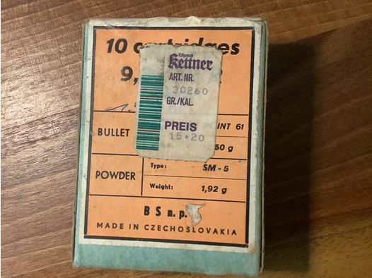 9,3x72R historische Munition