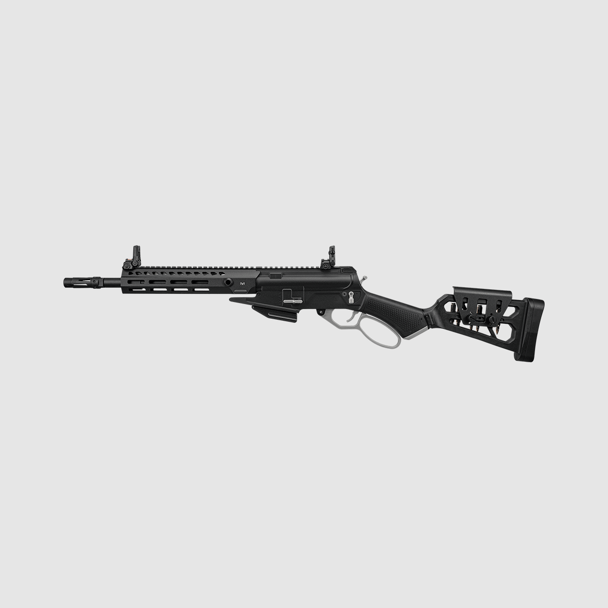 LevAR PLATA Gas Powered Lever Action Rifle with Aluminum Handguard in Black -F- | G&G, image 2 of 8