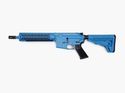 OA-15 FX Arme d'entraînement pour munitions FX, bleue, canon de 10,5", crosse OA M4