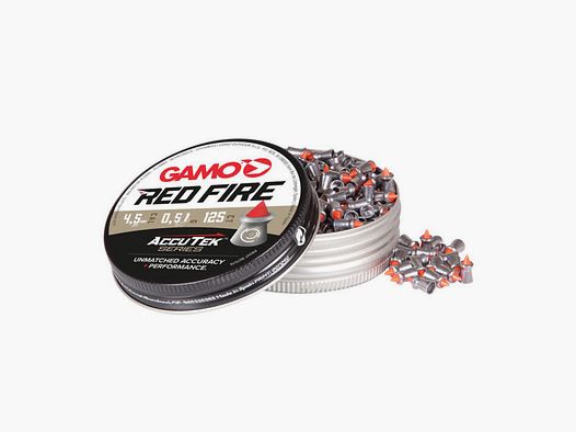 Hohlspitz Diabolos Gamo AccuTek Red Fire Kaliber 4,5 mm 0,51 g glatt rote Spitze 125 StĂĽck