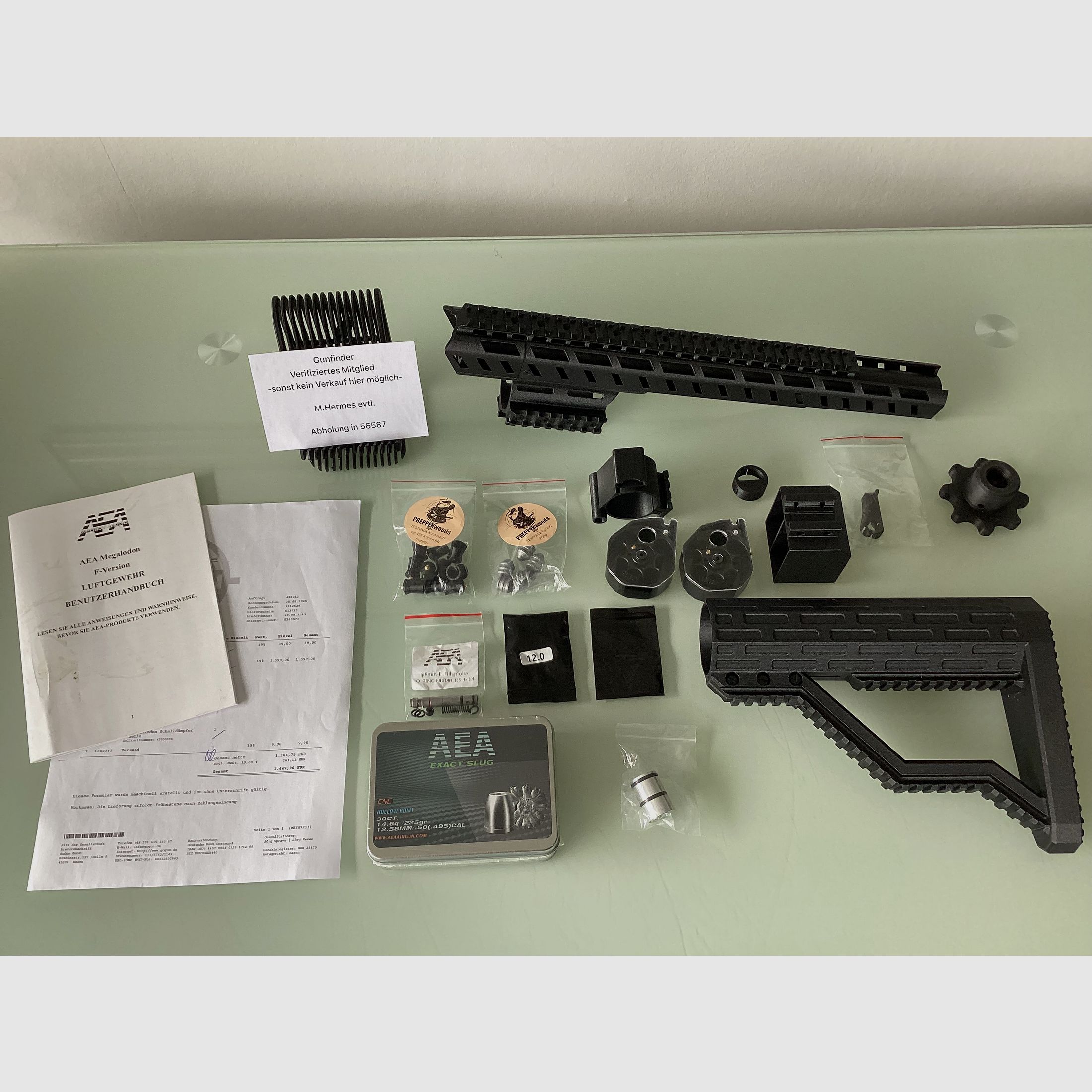 Neue direkt verfügbare AEA Megalodon mit sehr viel Zubehör und Kaufbeleg +Ovp