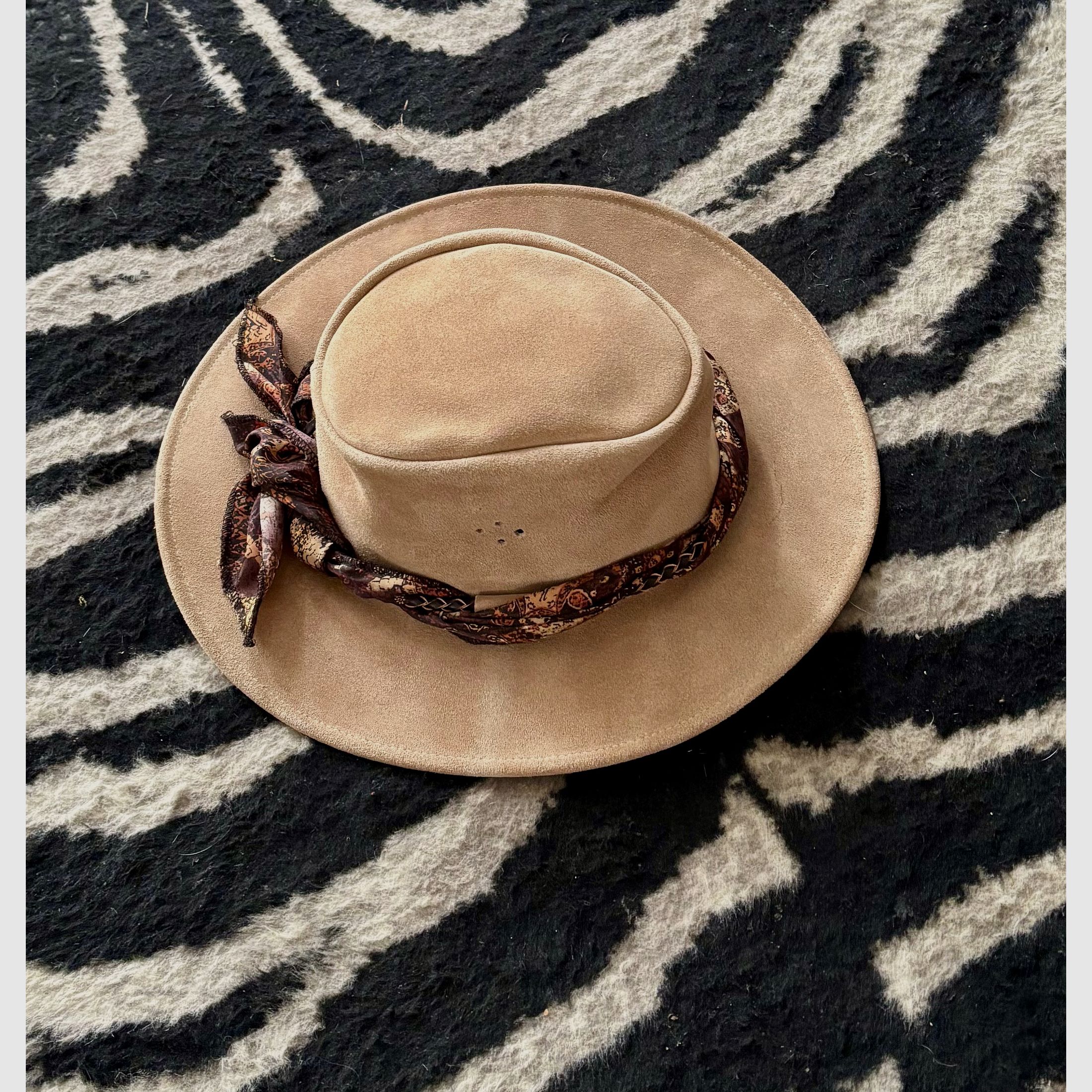 SAFARI Hut aus echt Leder mit dem typischen Safari Hutband !       Made in Australia 