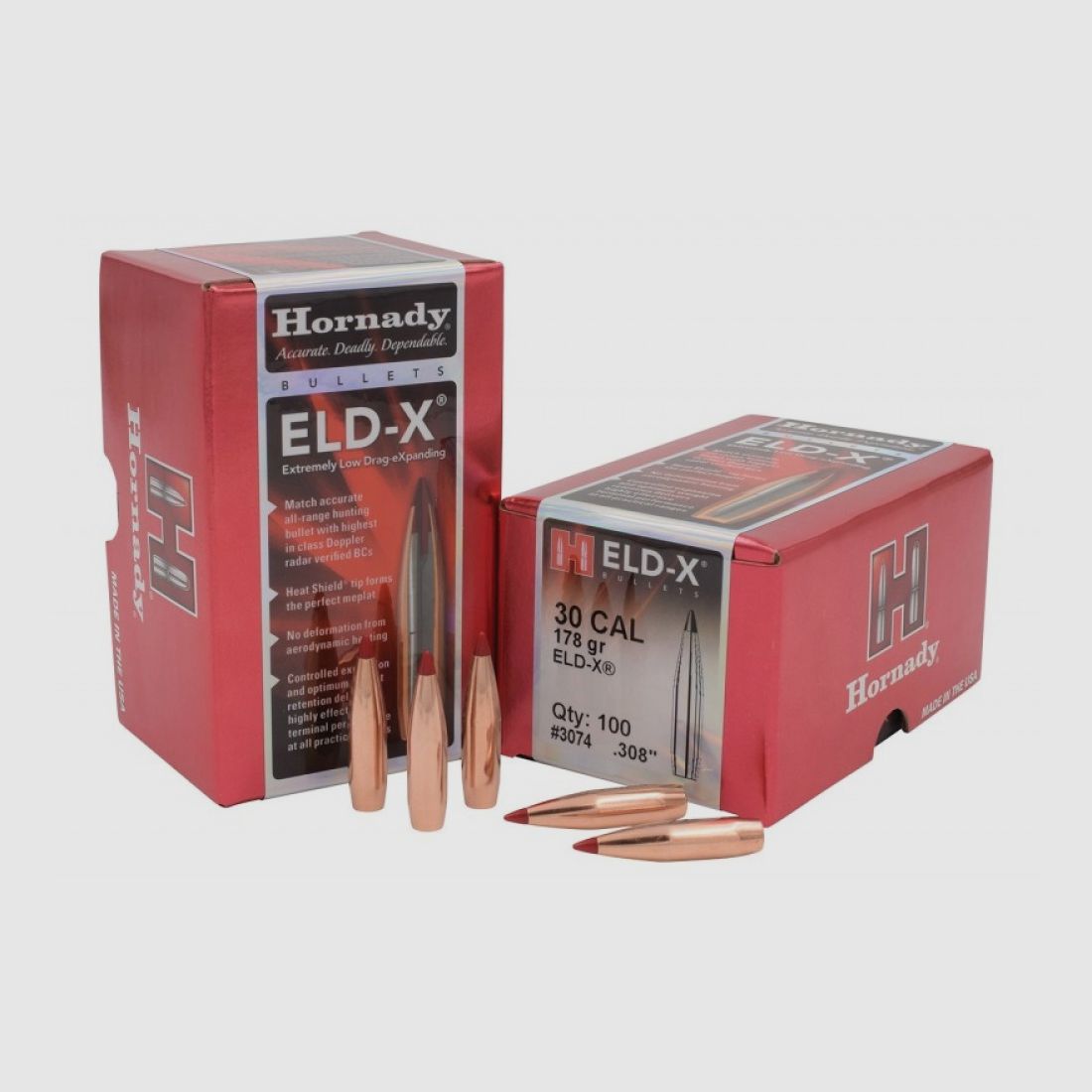.308 Geschosse Hornady ELD-X 178 gr VE100