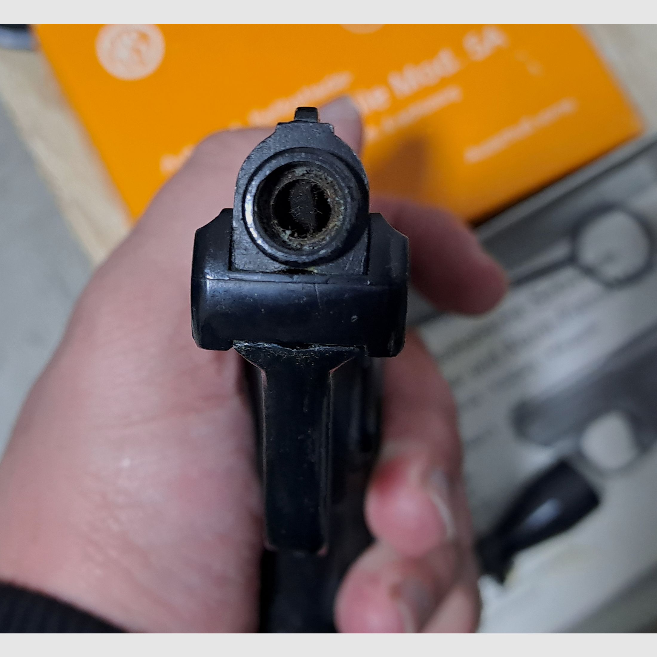 HS Mod.5 im Kal. 8 mm Knall/ PTB 100/2 mit Verpackung!