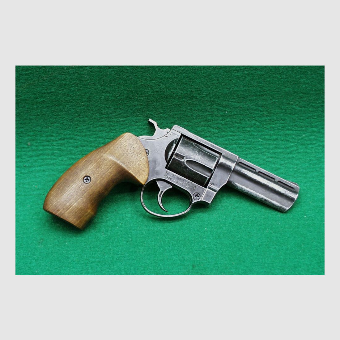 CUNO MELCHER ME 38 Magnum Revolver 9mm R.K. antik-Holz