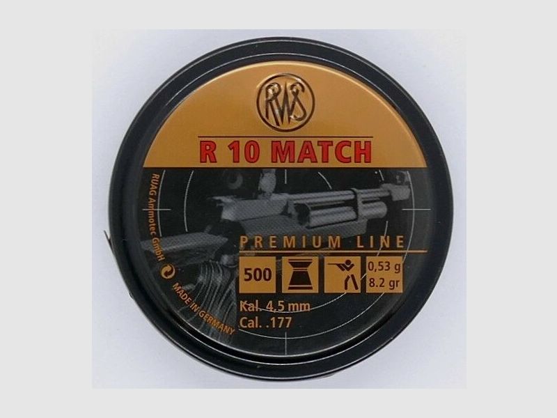 RWS R 10 0,53g 500 pièces 4,49 mm