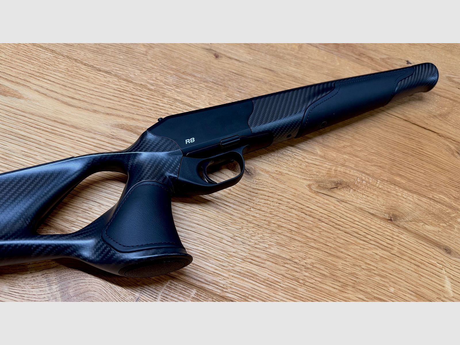 Blaser R8 Ultimate Carbon leather case / Standard version 17mm / Logo silver / Easy Custom leather